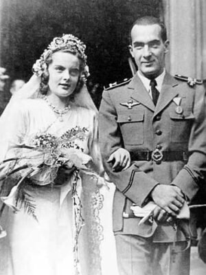 Wenckheim Szigfrid Dénes és grófnő Sziráki Tonchette esküvője 1941-ben (Forrás: Arcanum)